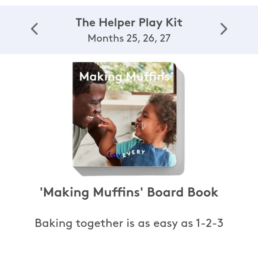 Lovevery Making Muffins Montessori Board Book